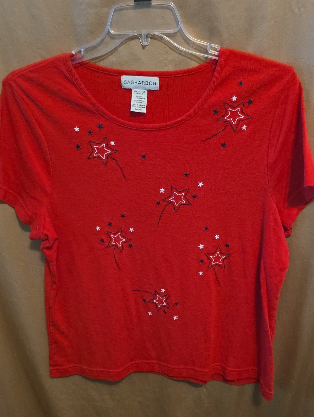 Ladies' Red Patriotic T-Shirt XL